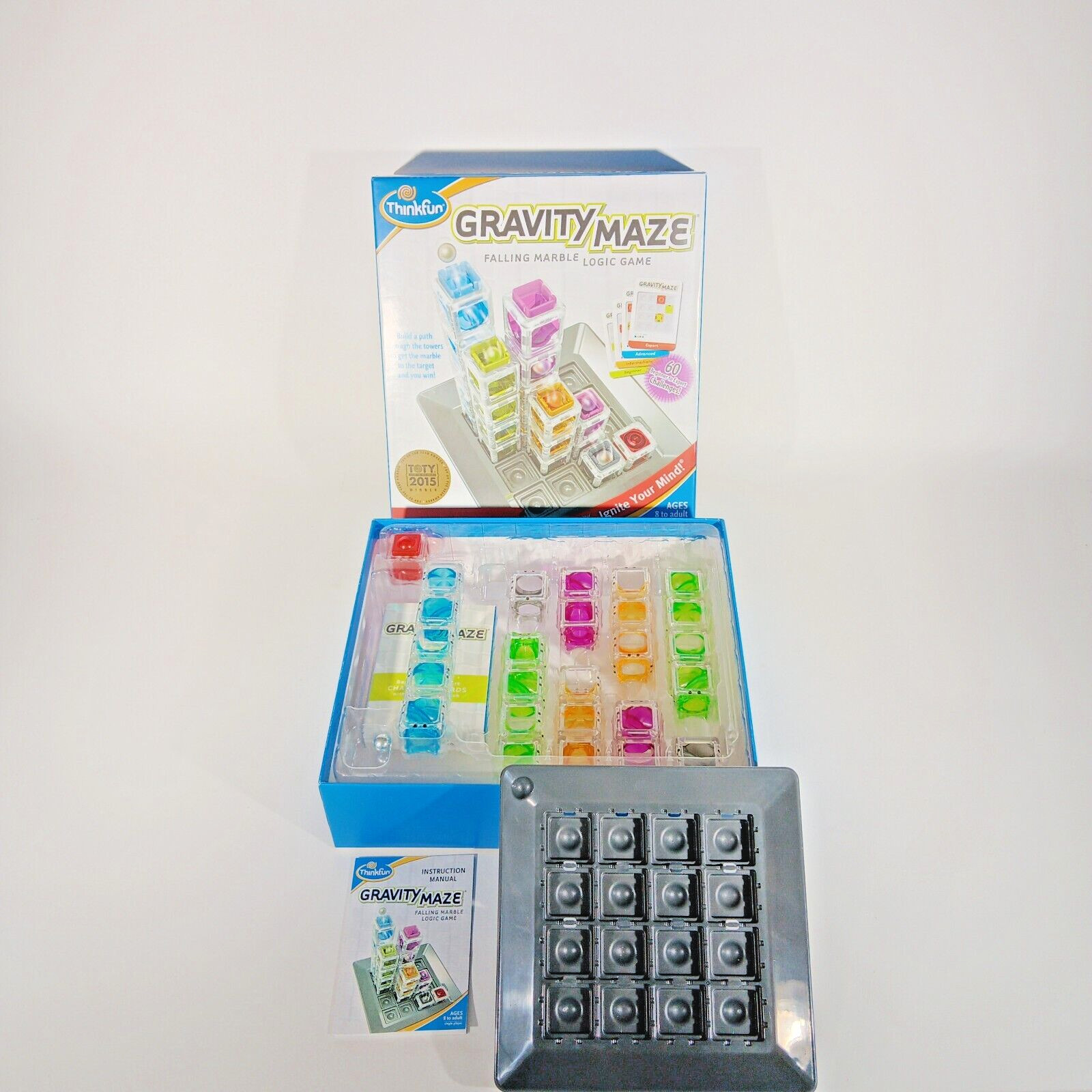 ThinkFun Gravity Maze Marble Logic Game – Complete & Excellent Condition
