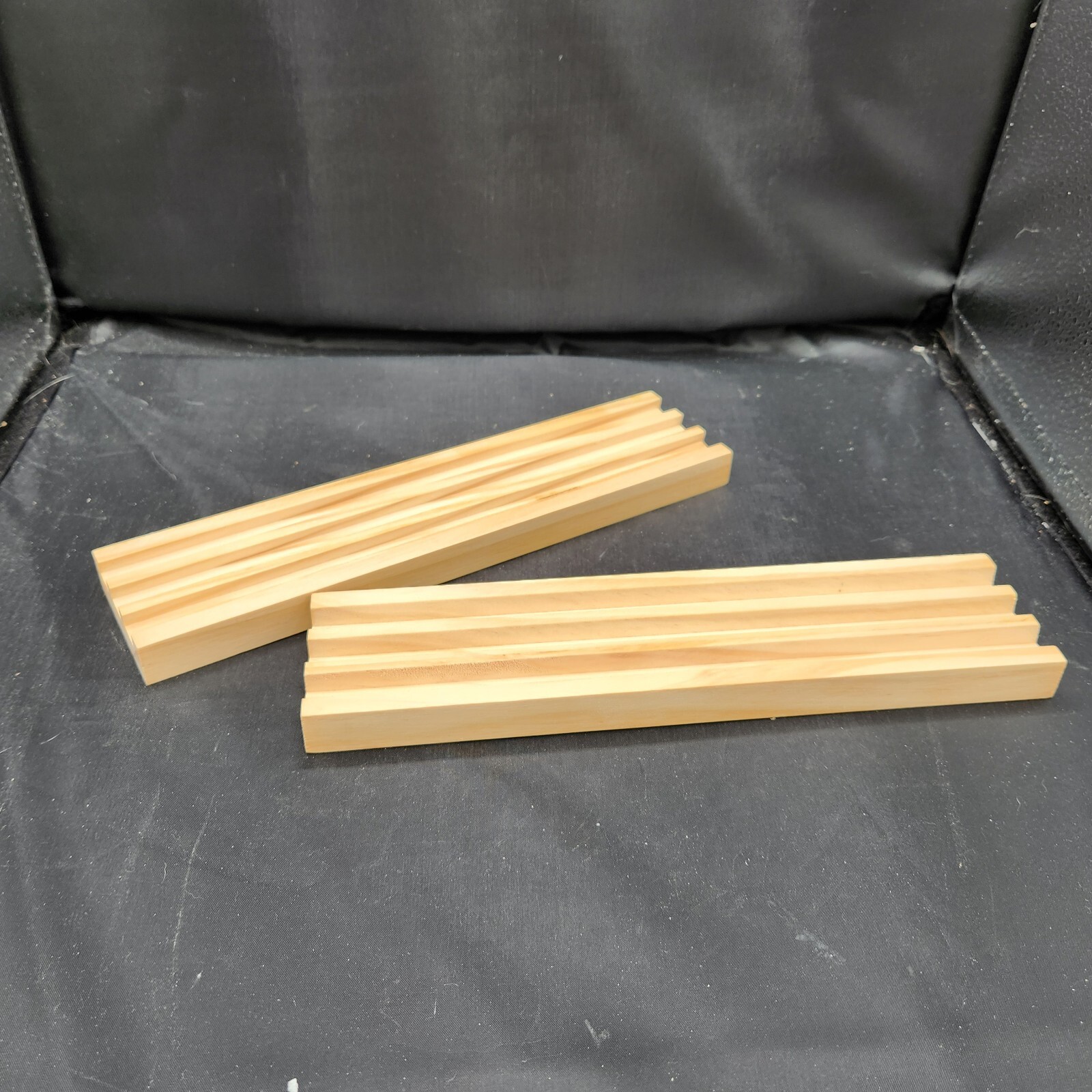 Ideal Solid Wood Domino Trays 4 Trays 2013 No Dominos