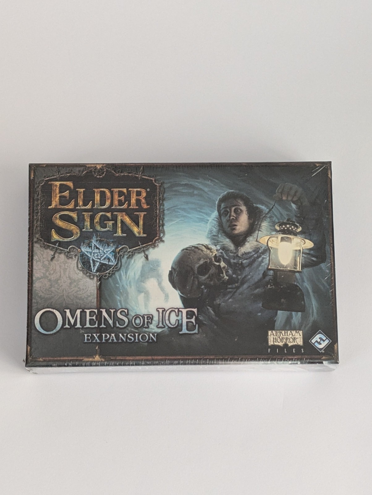 Elder Sign Omens of Ice Expansion Arkham Horror Files Fantasy Flight Games New