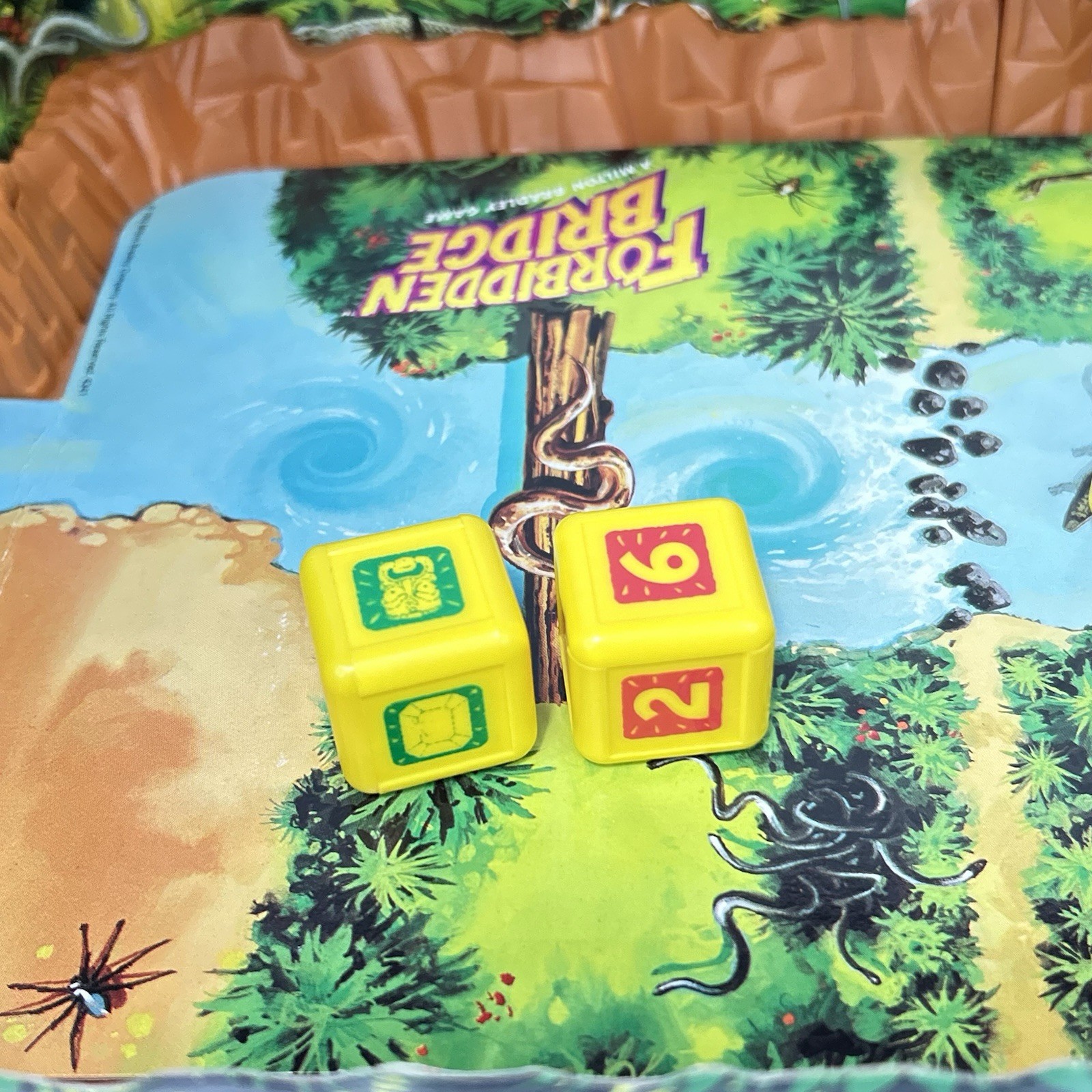 1992 Forbidden Bridge Board Game Milton Bradley Works *not Complete*