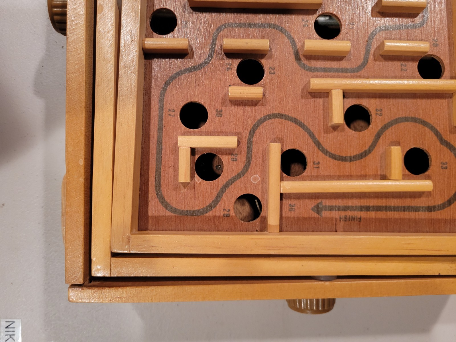 Vintage Labyrinth Used Loose Maze Marble Balance Game Lot Of 2 Large & Small Set