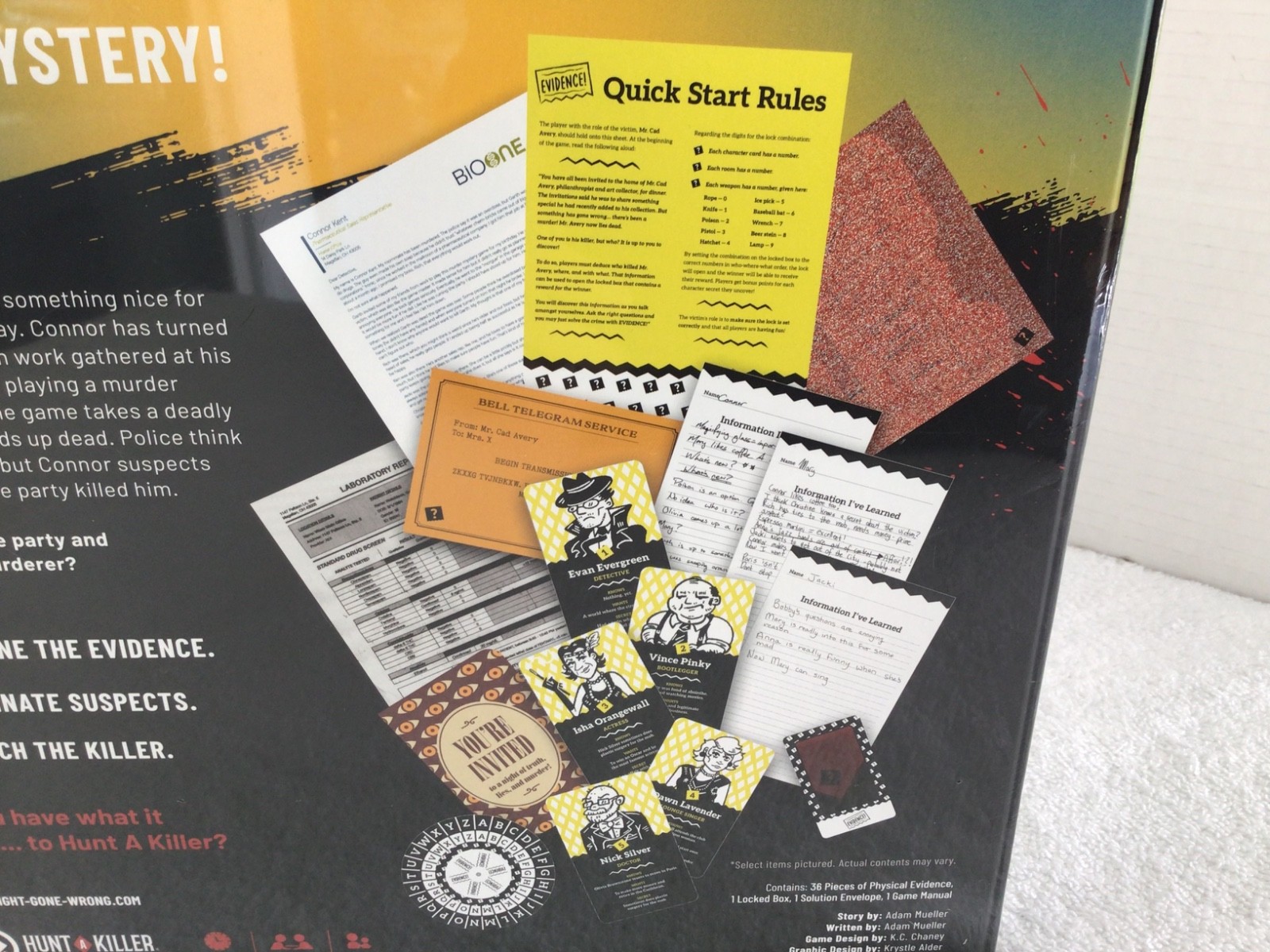Game Night Gone Wrong Hunt A Killer Mystery Game