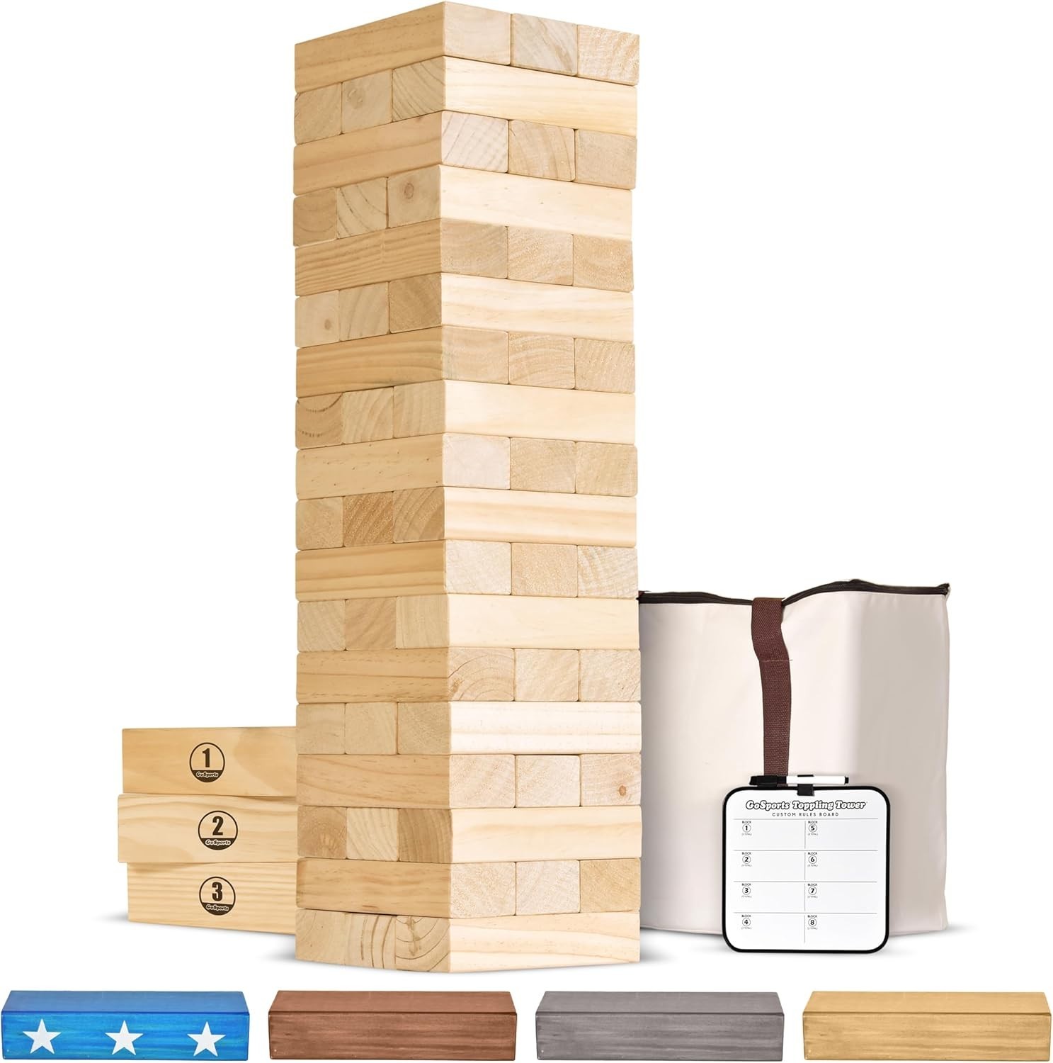 Engaging Giant Wooden Stacking Tower – Versatile Designs & Custom Rules