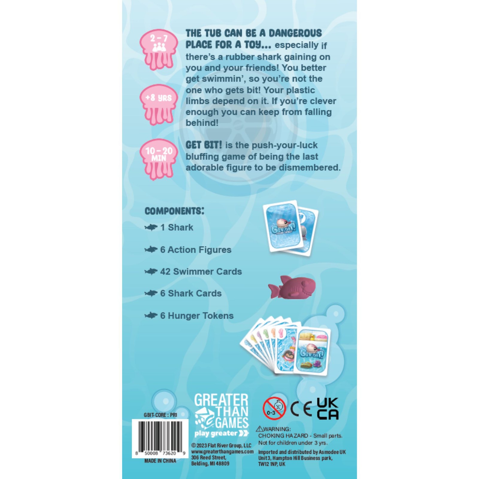 Greater Than Games Get Bit Family Card Game, Ages 7+