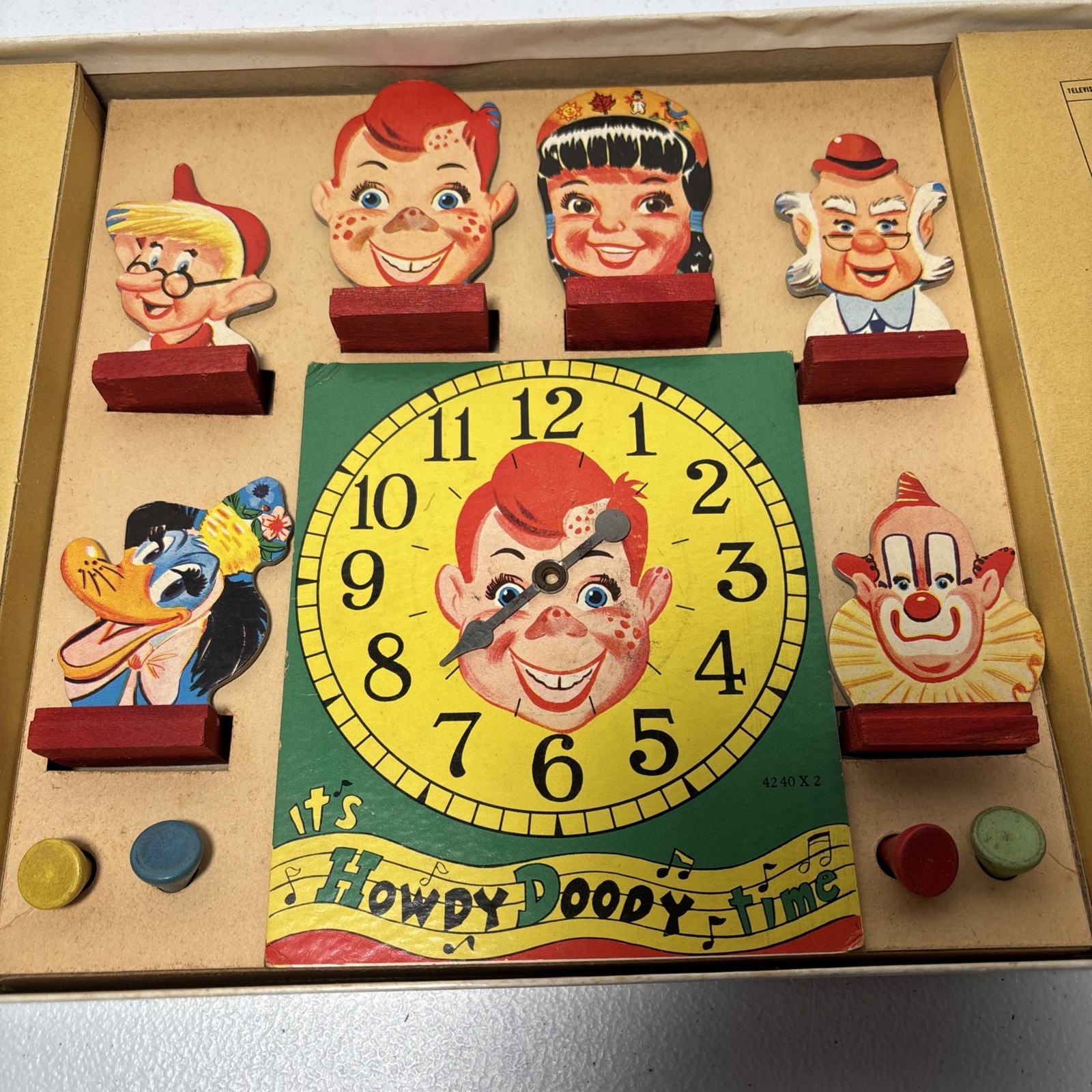 Vintage 1950s Howdy Doody’s TV Game Milton Bradley Board Game Complete