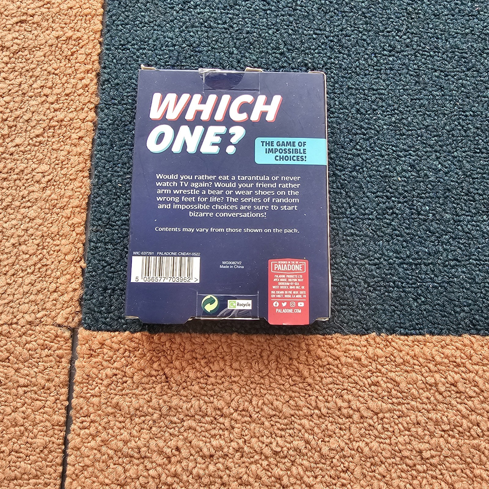 Paladone Which One? Card Game Of Impossible Choices Å5