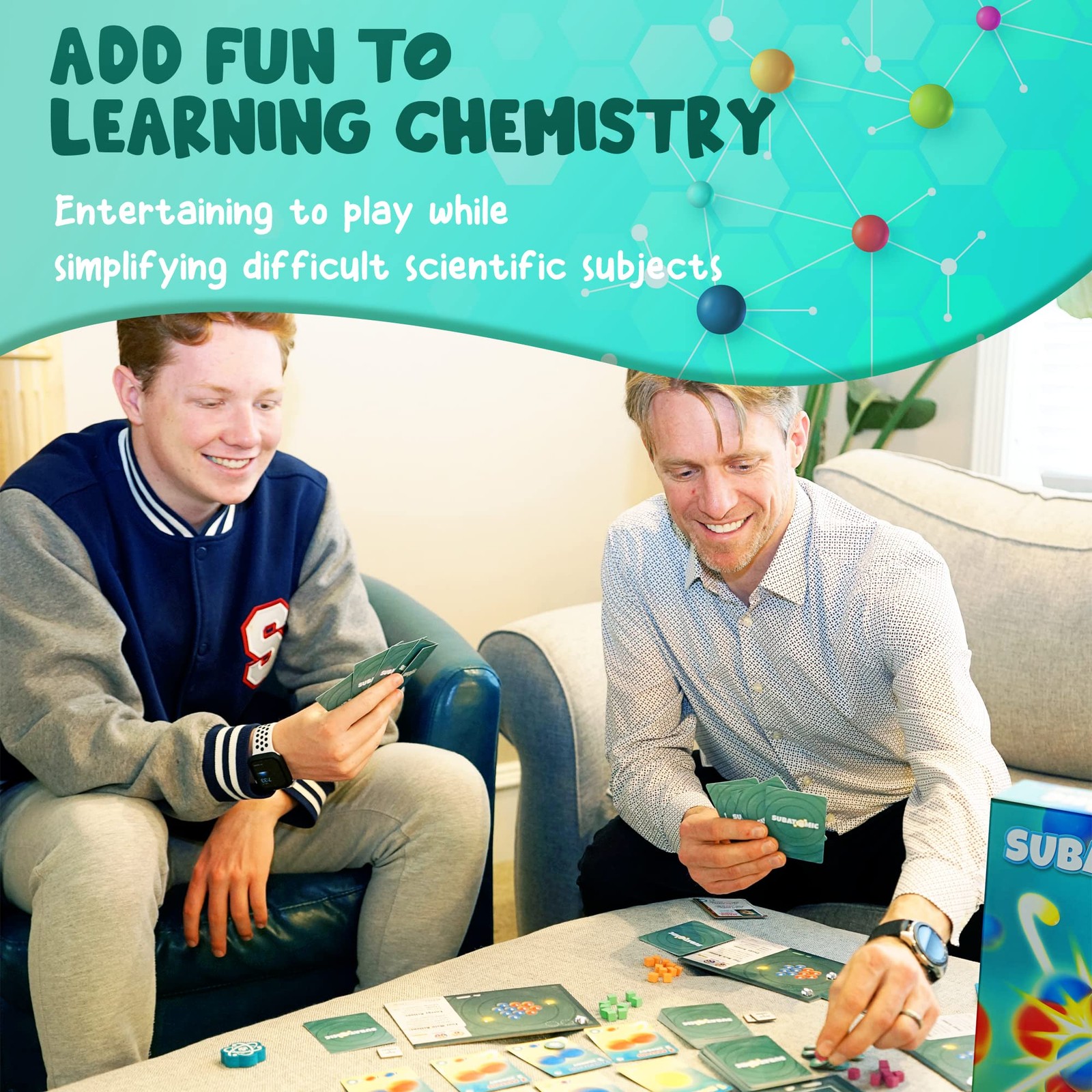 Subatomic: an Atom Building Game (2nd Edition) | A Chemistry Game About Eleme…