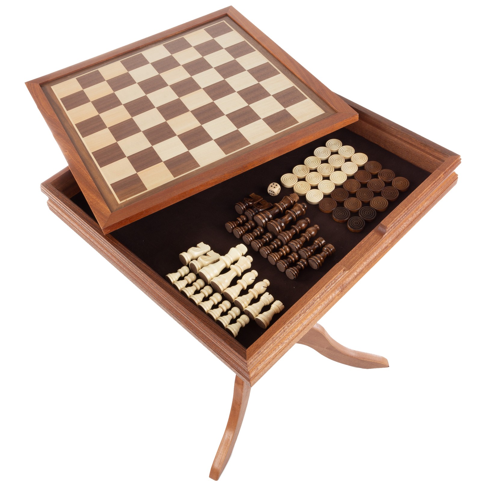 Deluxe Chess & Backgammon Table by Trademark Games
