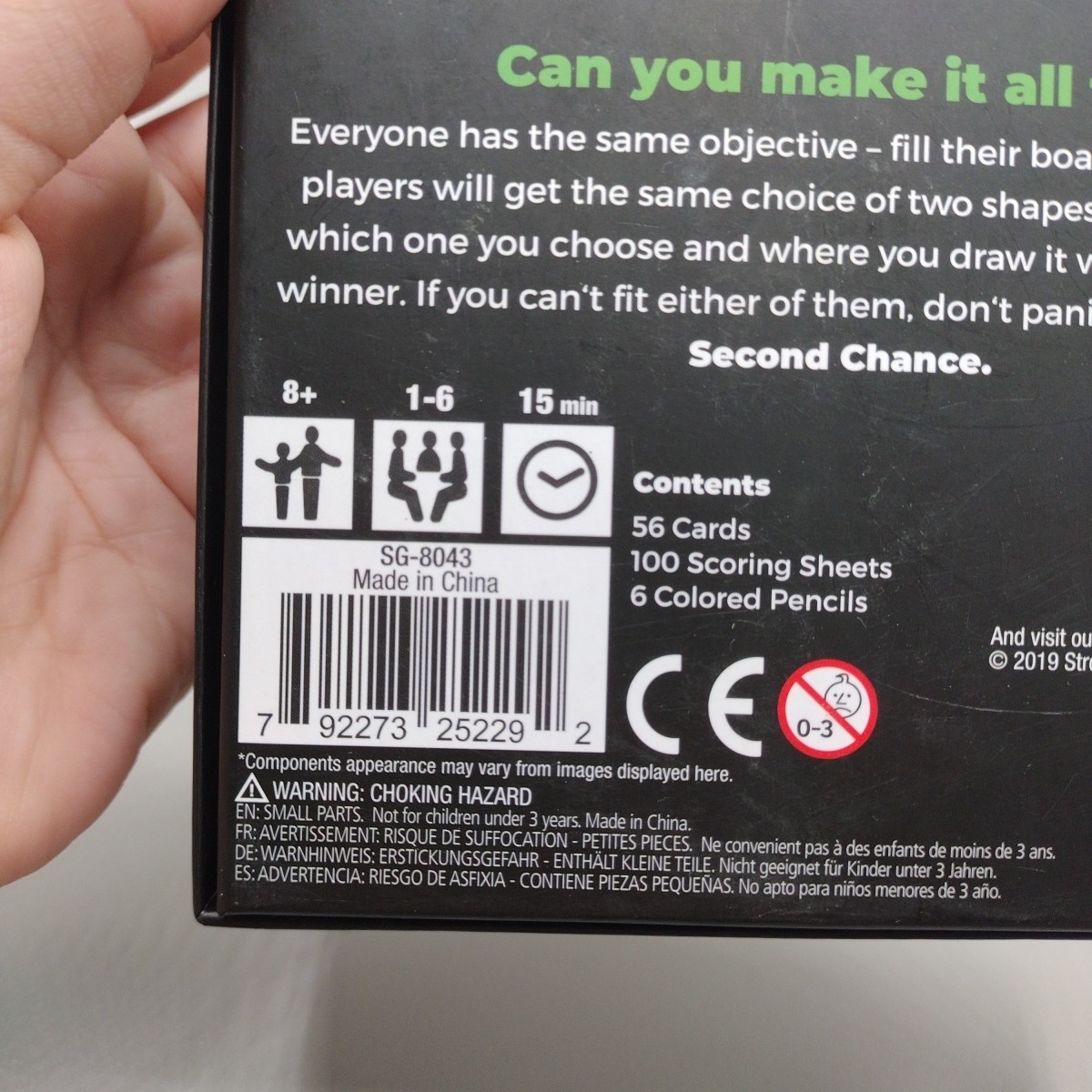 Second Chance (2nd Edition) Card Board Game by Stronghold Games, 100% Complete