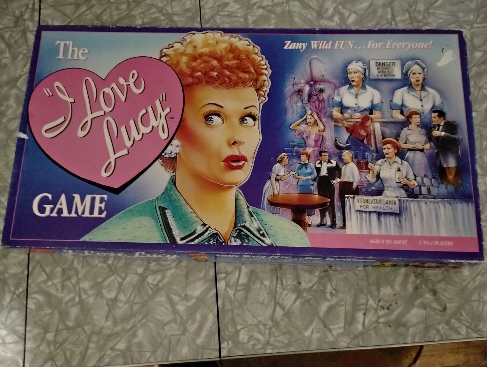 Vintage I Love Lucy Board Game Lucille Ball 1997 By Talicor Complete