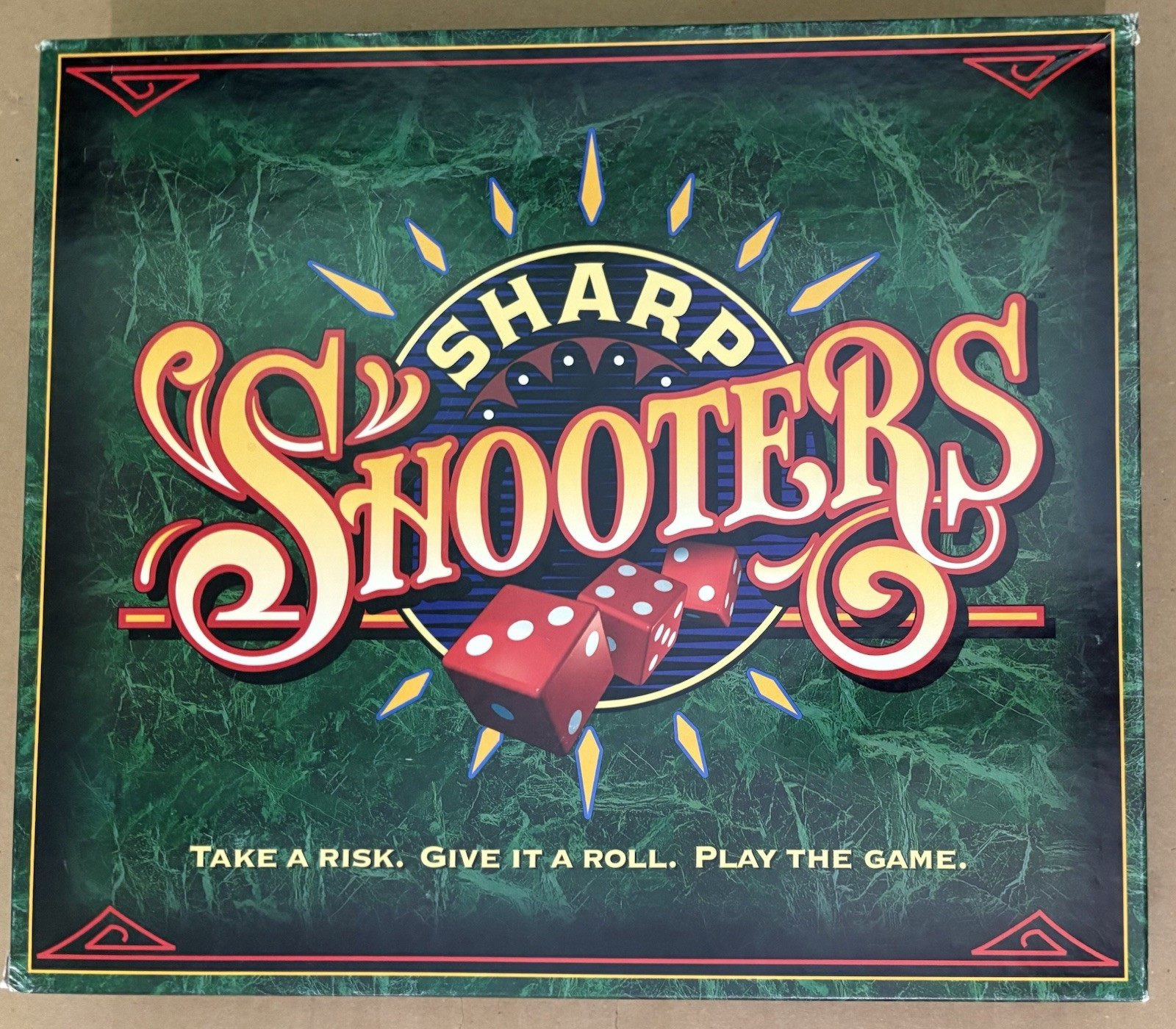 Sharp Shooters Dice & Chip Board Game 1994 Milton Bradley MB Complete Vintage
