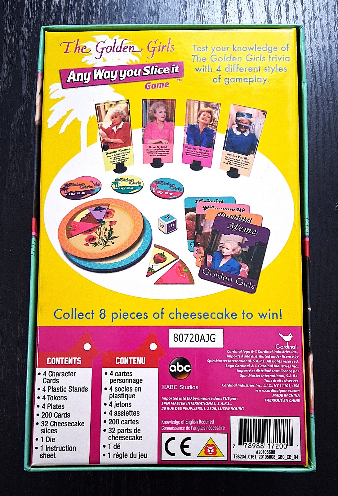 The Golden Girls Any Way You Slice It Game Cardinal Trivia Party Board Game New