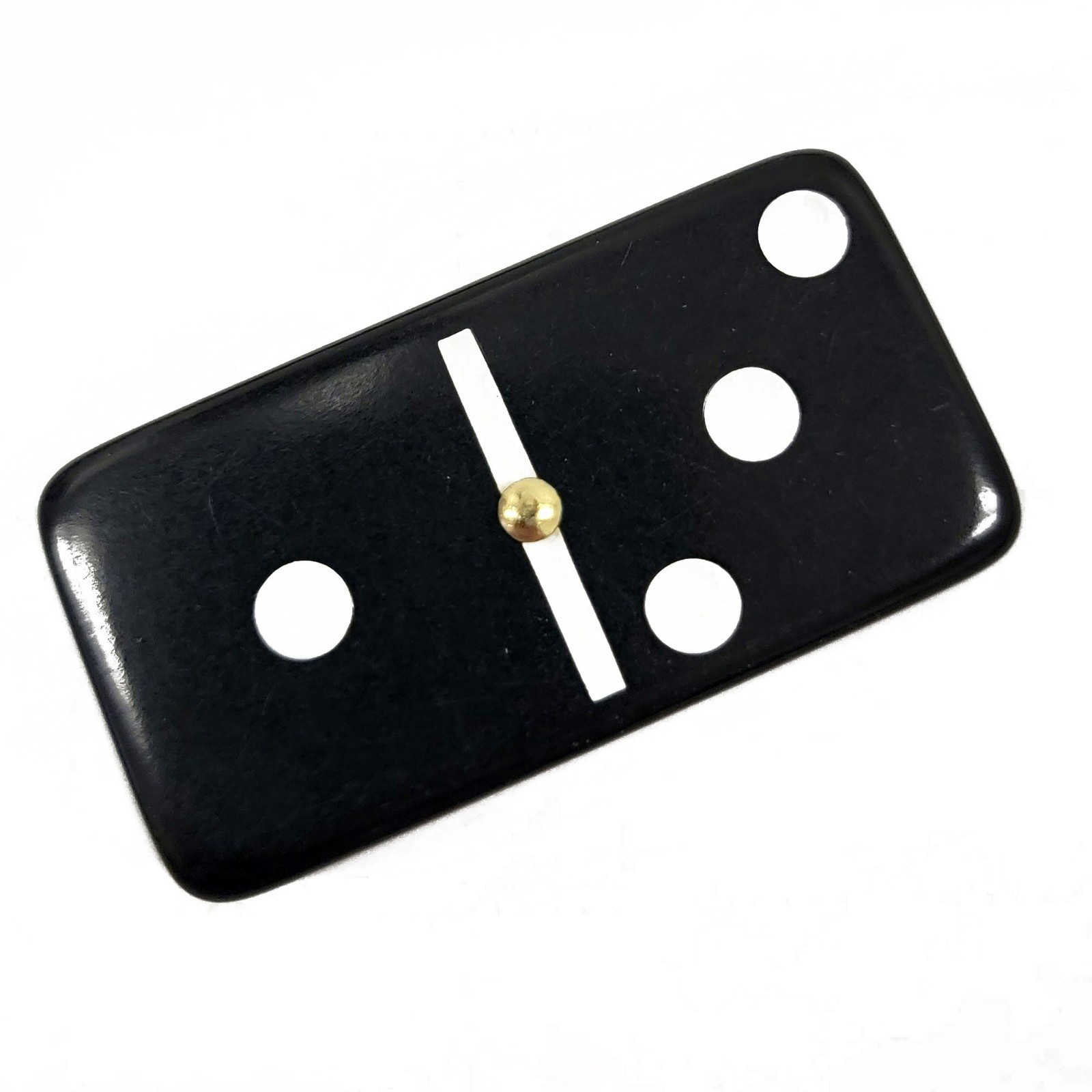Domino Double Six 6 Black Jumbo Tournament Pro Size with Spinners – Wood Box
