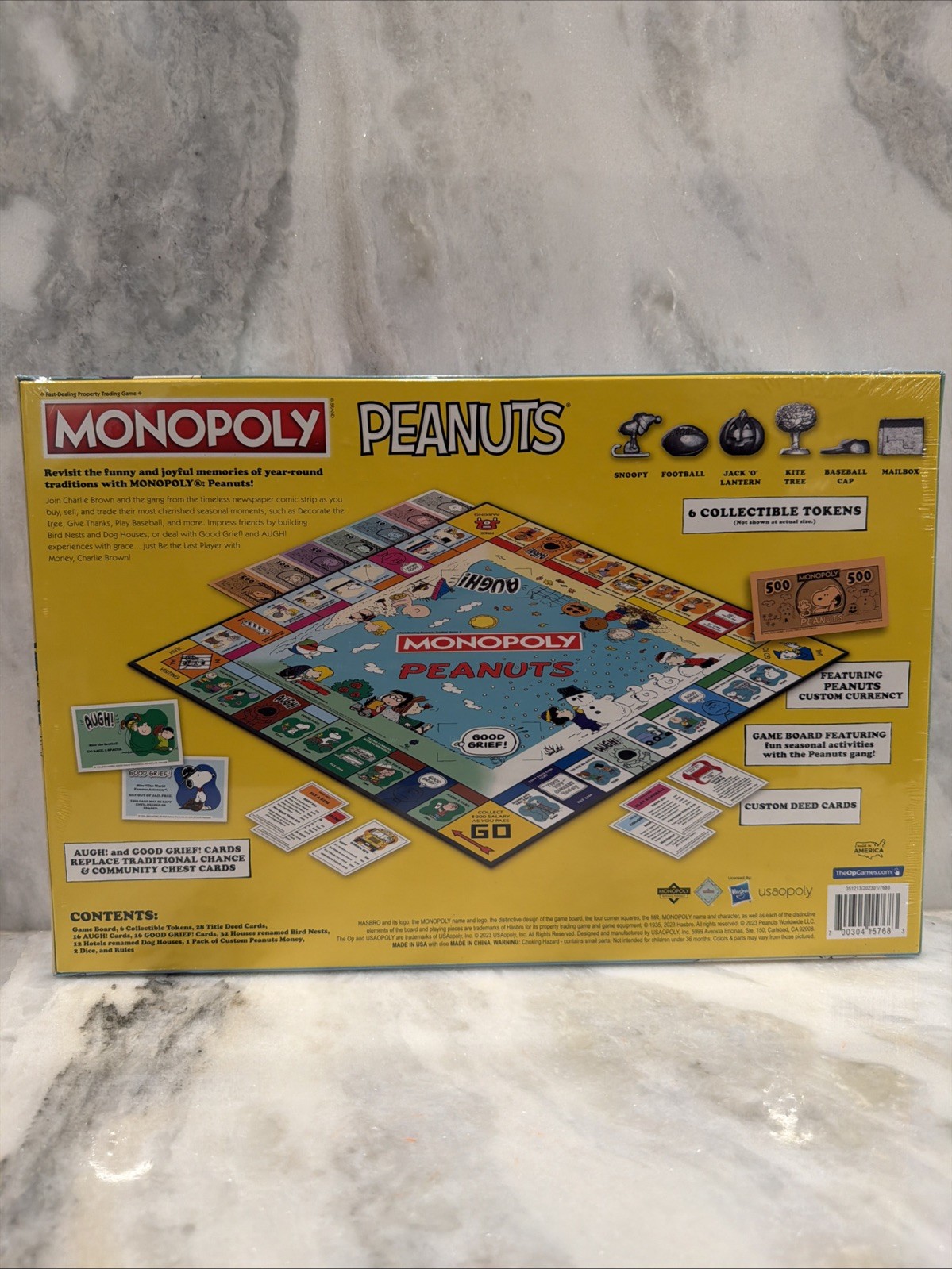 Monopoly Peanuts All Season Edition Board Game USAopoly Hasbro NEW
