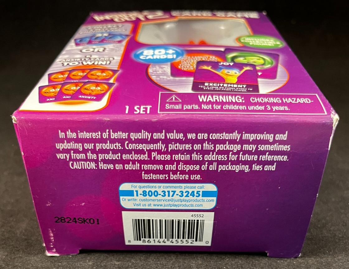 Disney Pixar – Inside Out 2 Mixed-Up Emotions Card Game w/ Collectible Figure