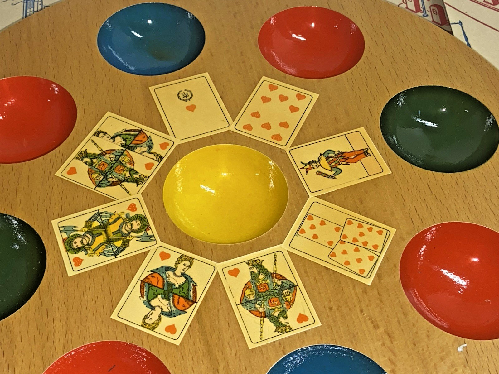 Vintage Kibel 1950’s Poch Pochen Pochspiel Wooden Game Board W. Germany W/Box
