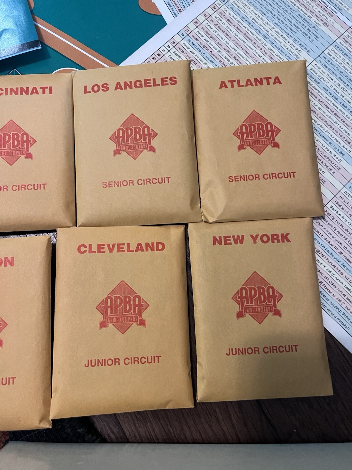 APBA 1996 Baseball Game w/8 Playoff Teams from 1995 Season – No Dice Or Chips