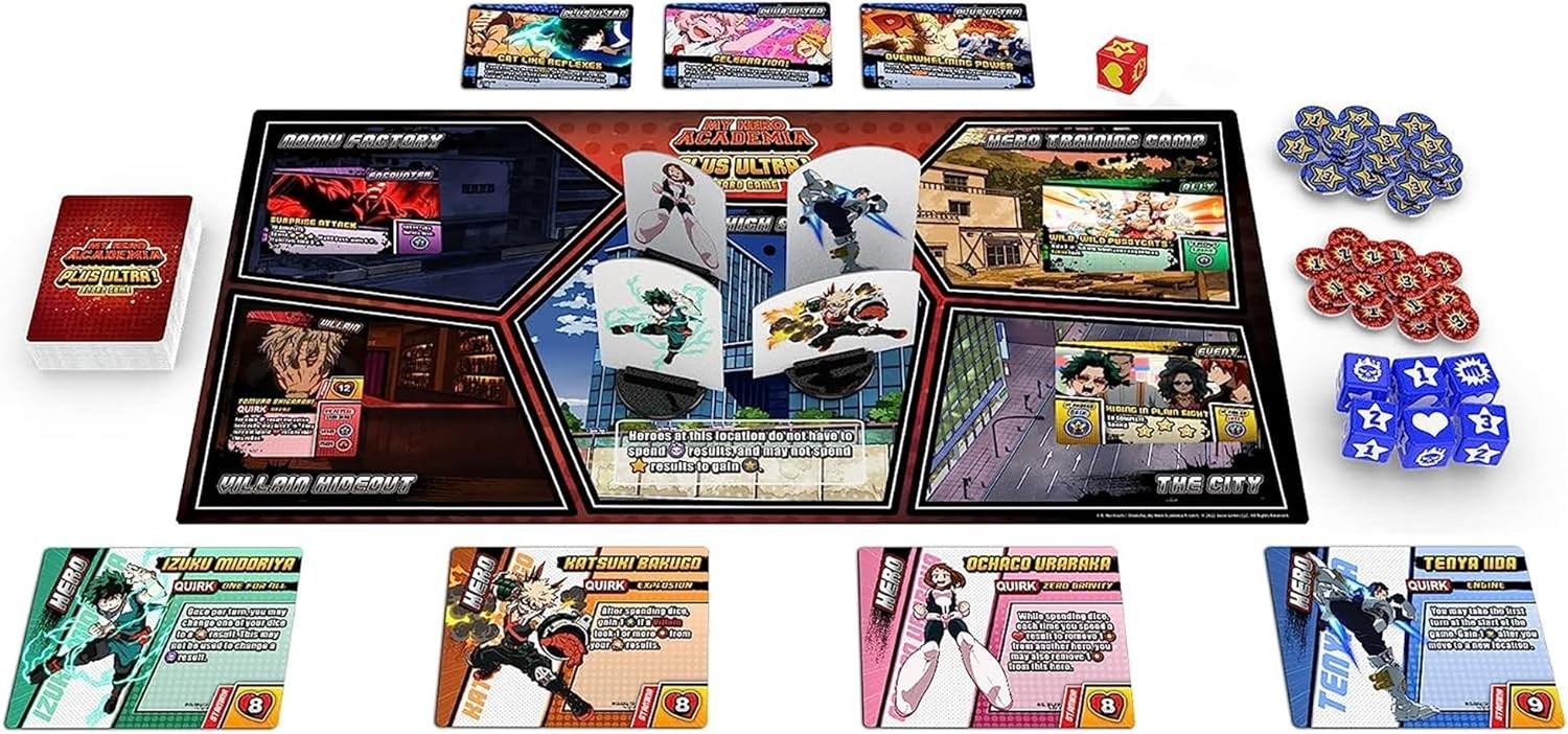 My Hero Academia Plus Ultra Board , Strategy Game for Adults & Teens. Ages 14+