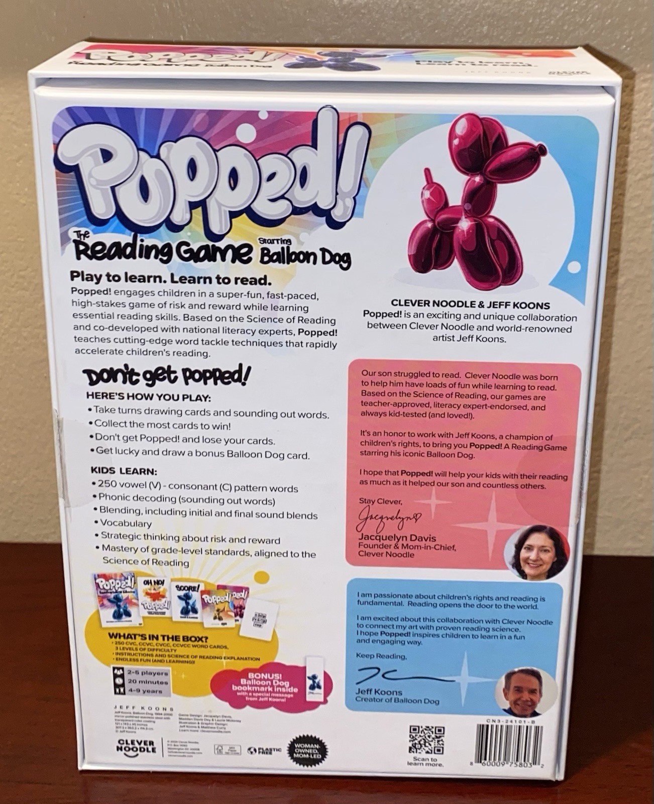 Popped The Reading Game Starring Balloon Dog Jeff Koons Clever Noodle 2024