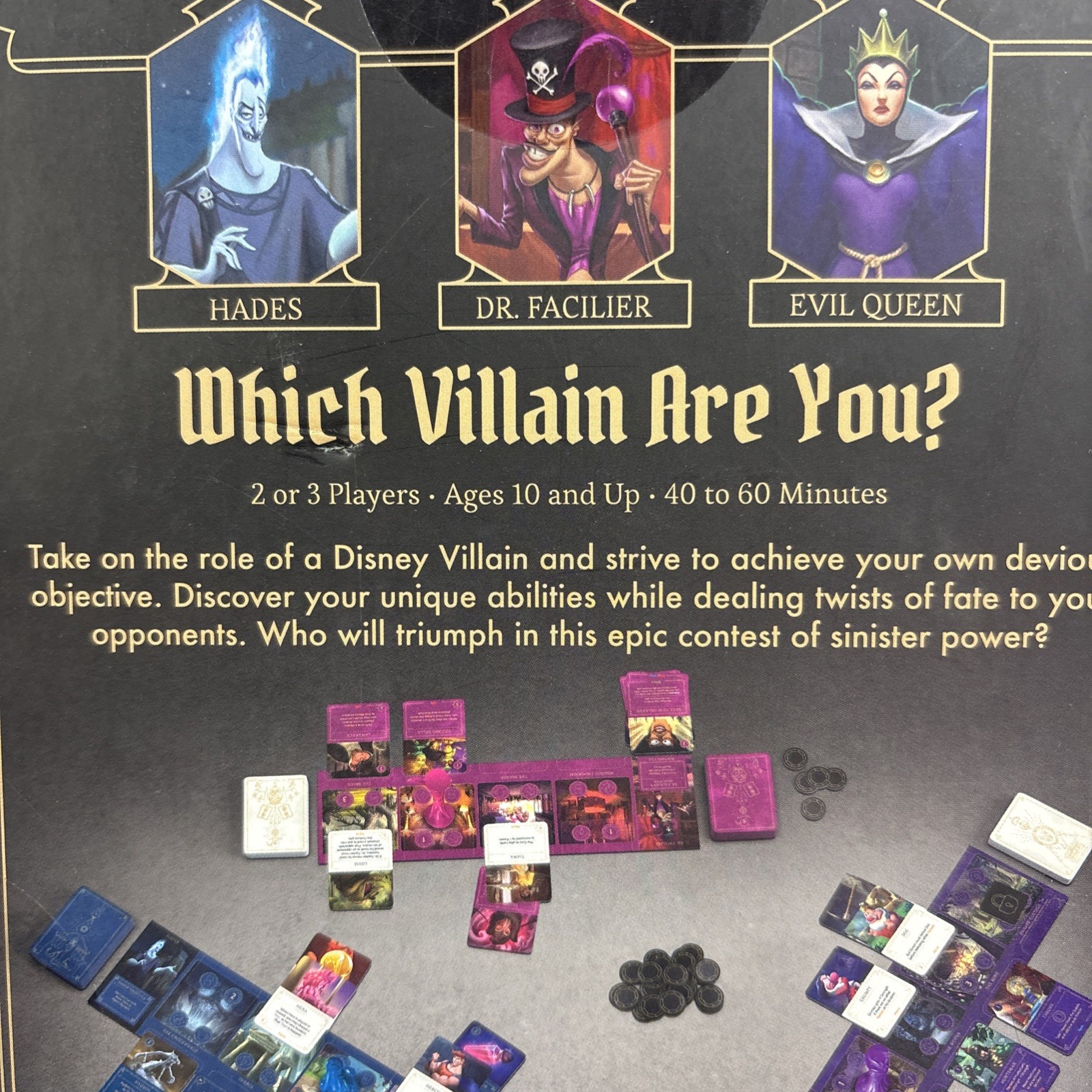 Disney Villainous Wicked to the Core Game 2019 Hades Evil Queen Dr Facilier NEW