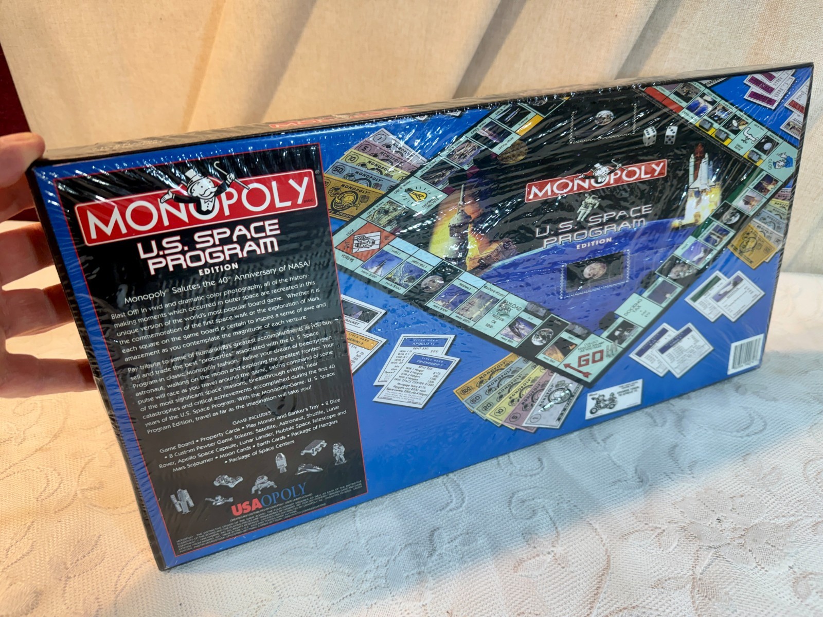 Monopoly “US SPACE PROGRAM” Board Game FACTORY SEALED W/ PEWTER TOKENS!
