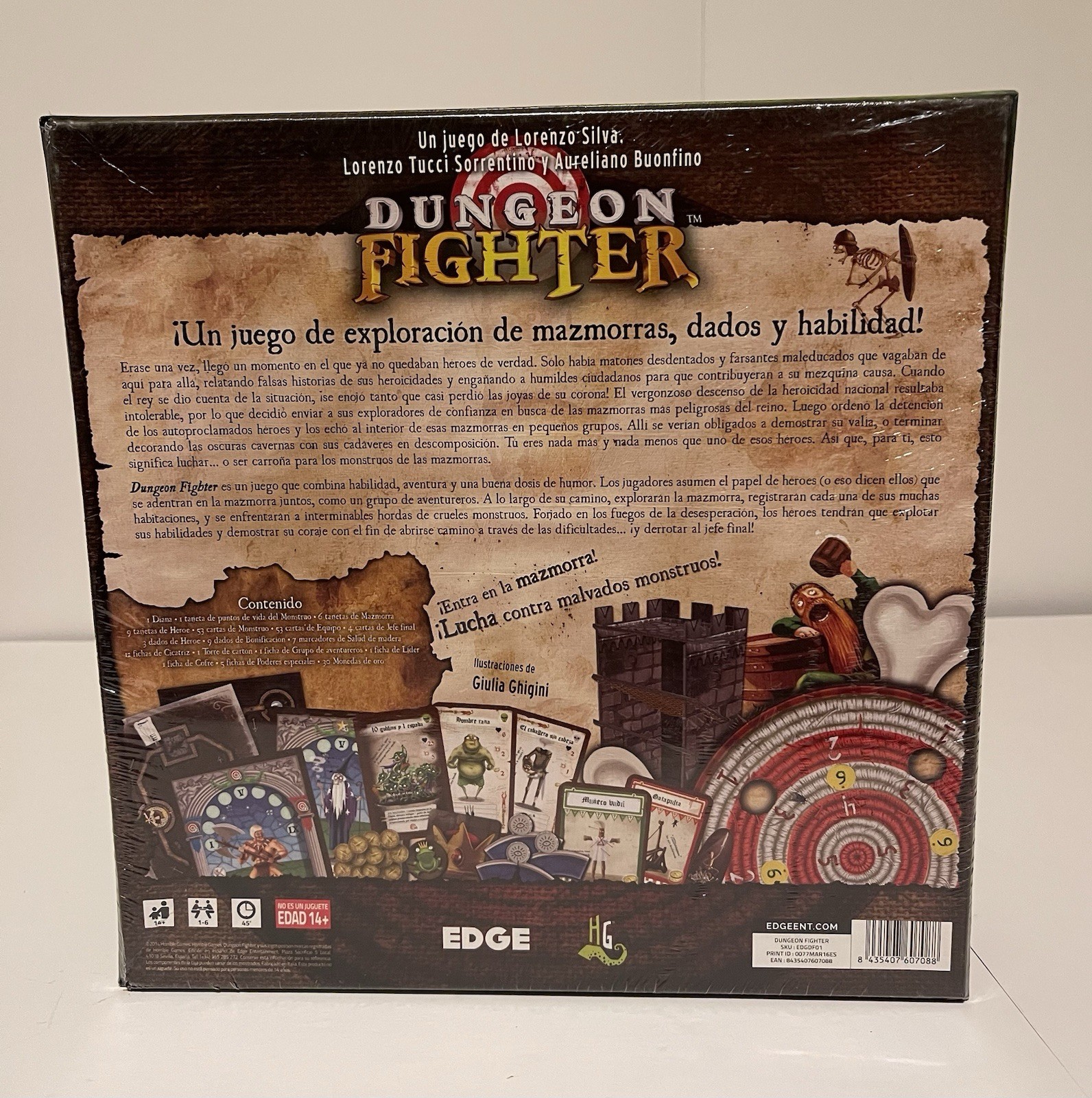 Dungeon Fighter Spanish Board Game 2014 Horrible Games EdgeLorenzo Silver New