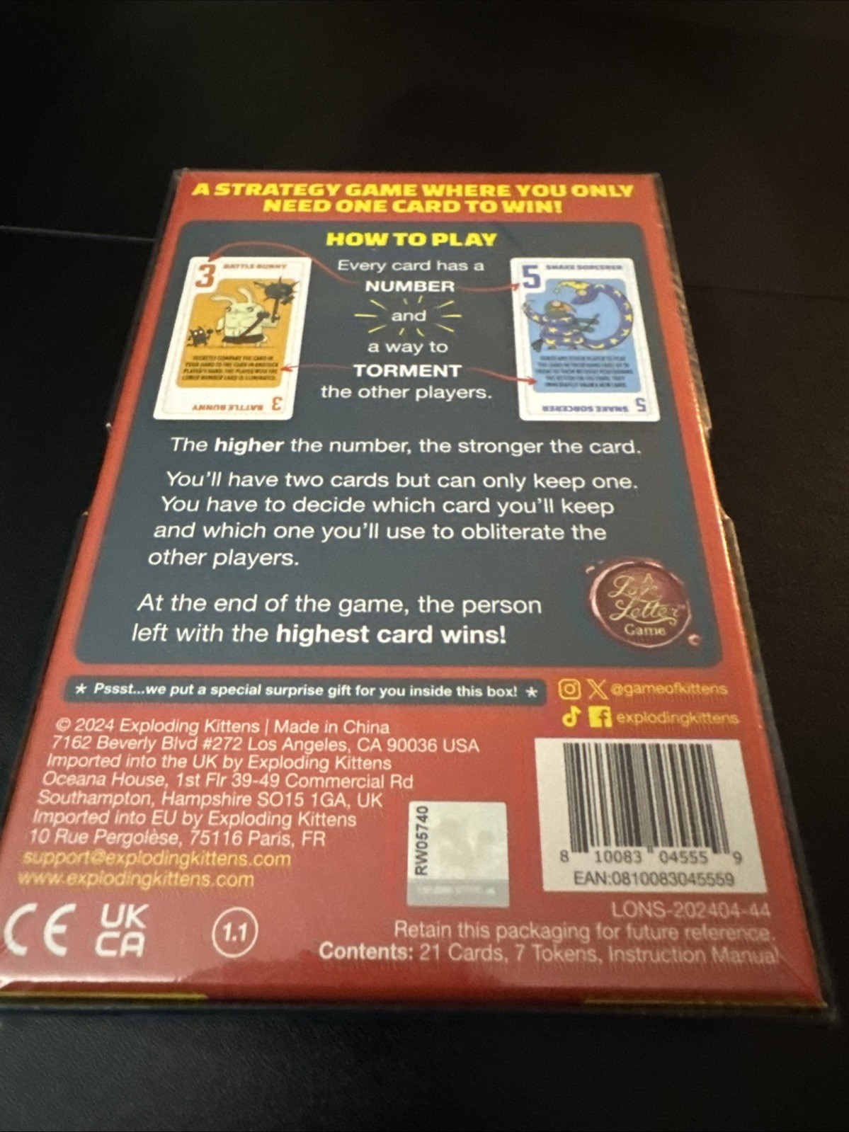 Kids Game Power Hungry Pets Game-Try To Outsmart Each Other 2-6 Players Ages 7+