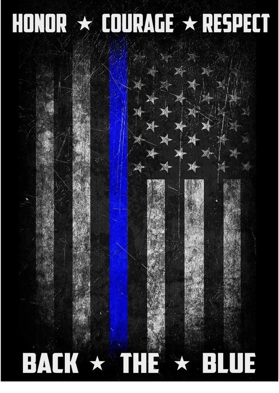 The Thin Blue Line Complete Card Game Set w/ Wooden Box, Cards and dice.
