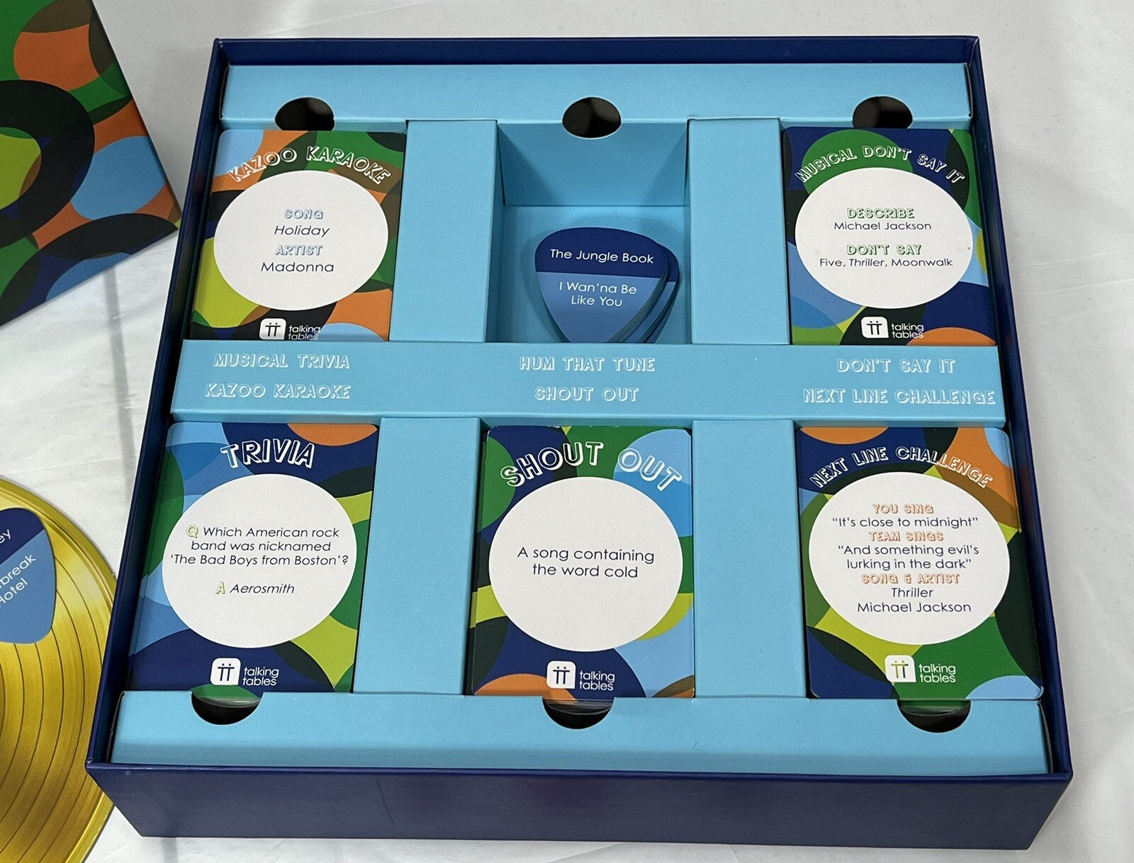 Complete! Talking Tables Host Your Own Music Night Board Game, Trivia Kazoo Game