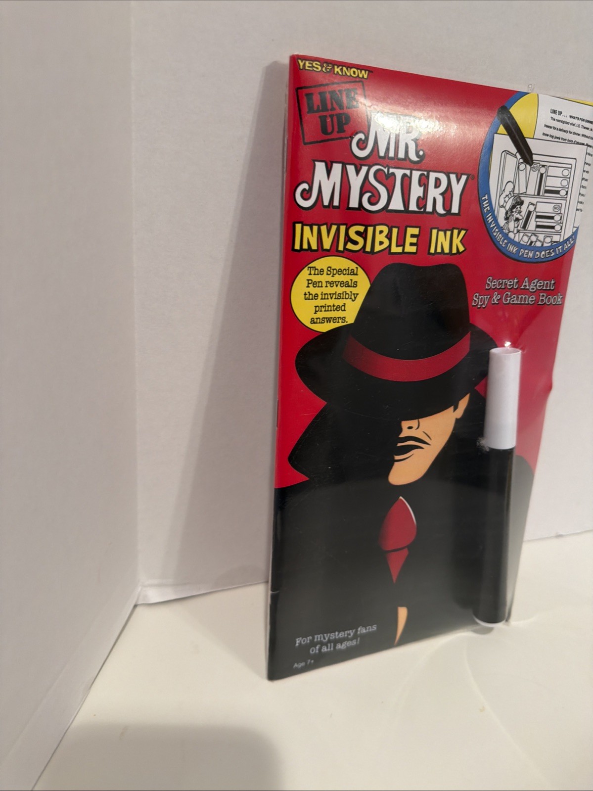 YES! KNOW Line Up Mr. Mystery Invisible Ink Children’s Game Book NEW