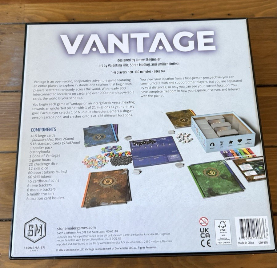 Vantage Board Game – Upgraded Components & Insert – Stonemaier Games