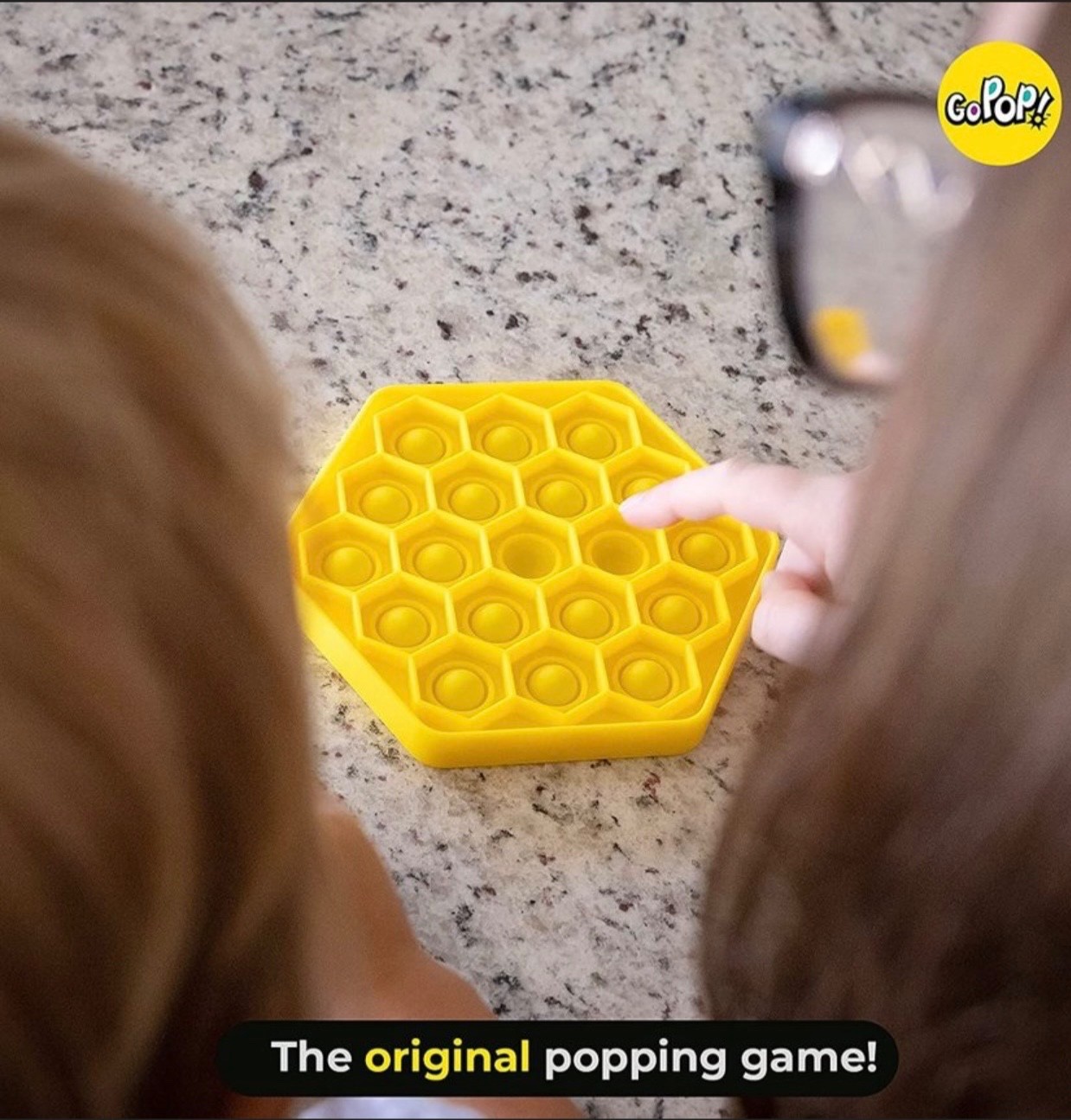 FoxMind Go Pop! Magenta Hexo 3-in-1 Fidget Travel Toy