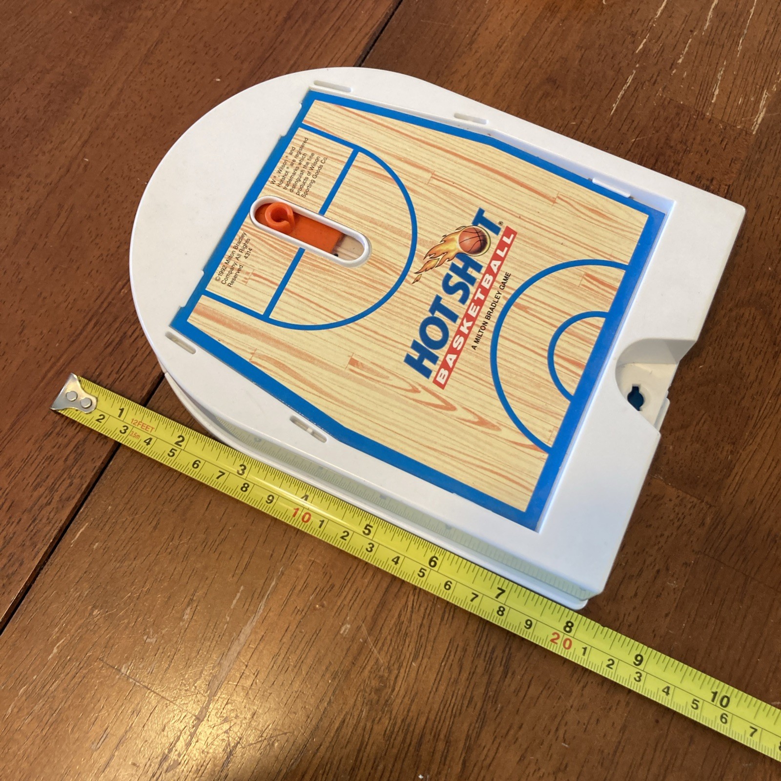 Vintage 1992 Hot Shot Basketball Milton Bradley Travel Game Motorized Game