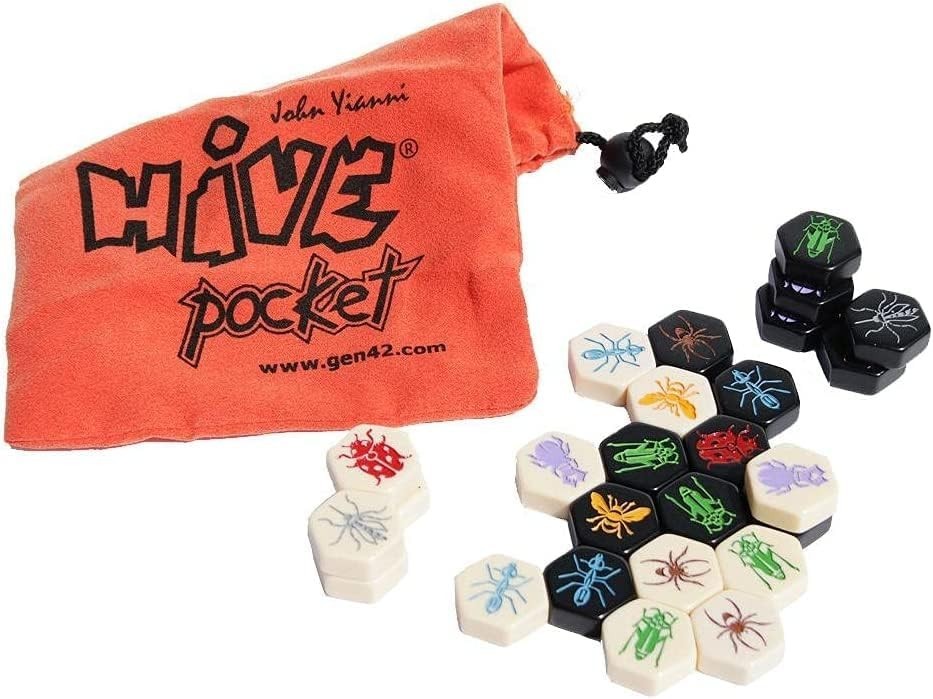 Strategic Hive Pocket Game for 2 – Includes Expansions, Ideal for On-the-Go Fun