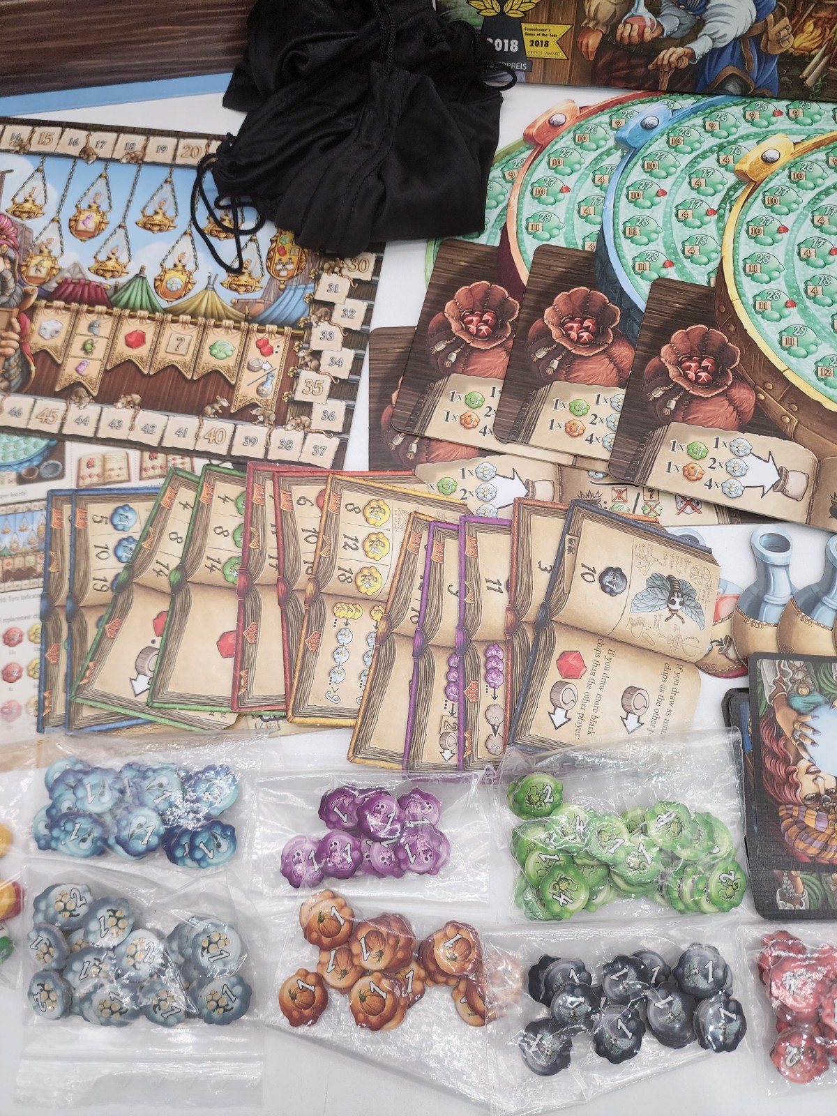 North Star Quacks of Quedlinburg Box 2018 Game Of The Year COMPLETE