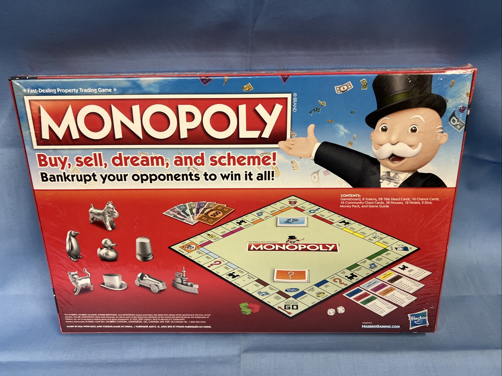 Hasbro Monopoly Classic Game Edition Family Traditional 8 Token New Sealed