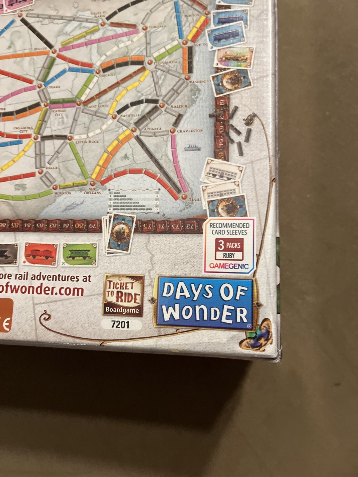 Days of Wonder Ticket to Ride 7201 Alan R. Moon
