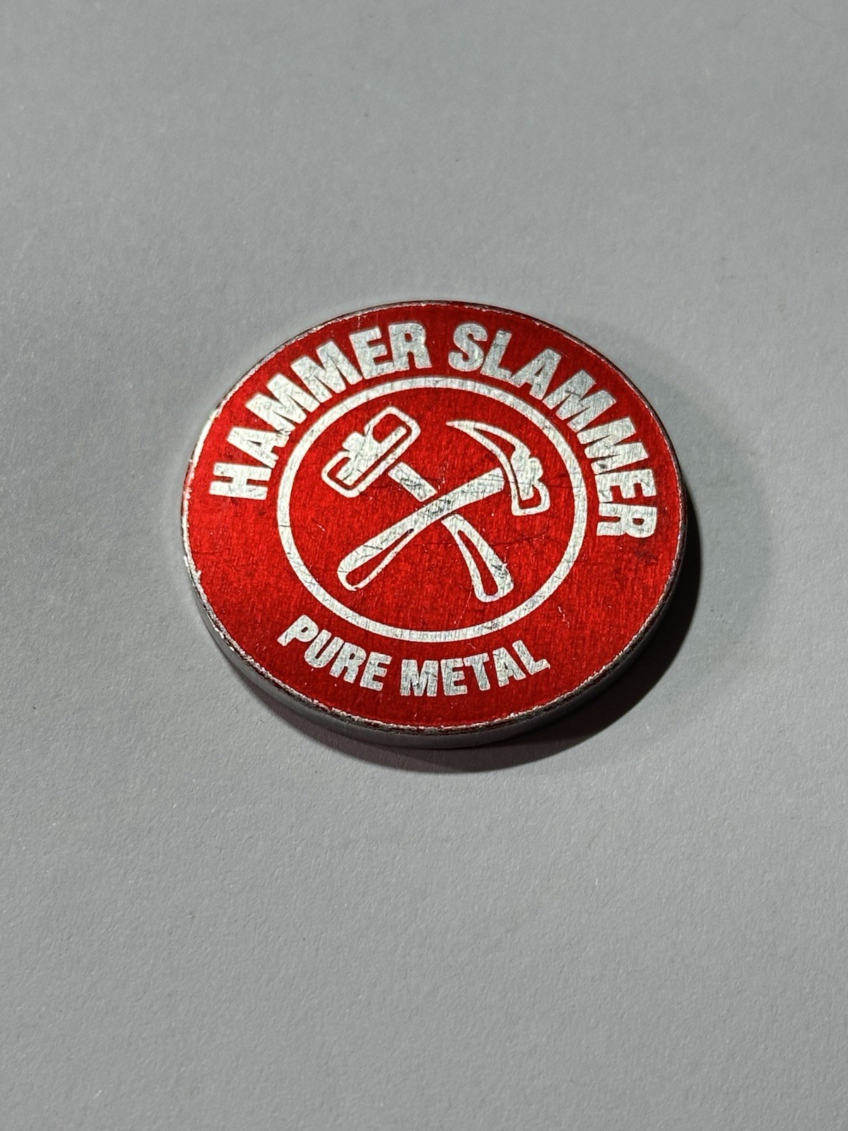 Slammer Whammers Mondo Metal 1994 POG Hammer Slammer Pure Metal Token