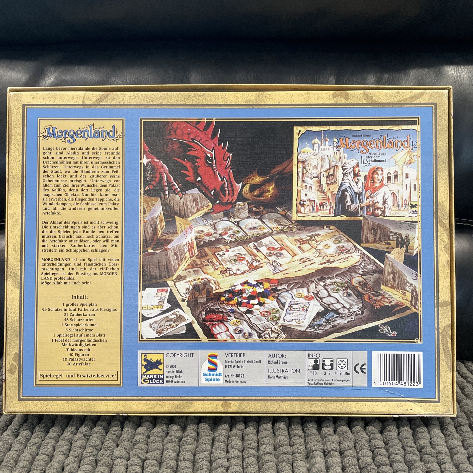 RARE!! Morgenland Game Hans Im Gluck 2000 Includes English Instructions MINT