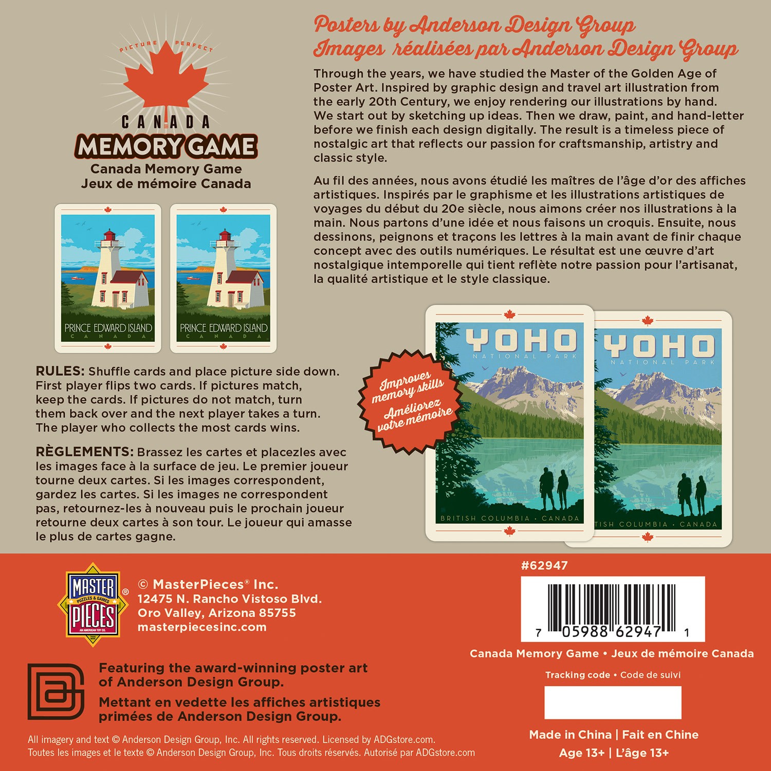 MasterPieces – Canada Memory Game