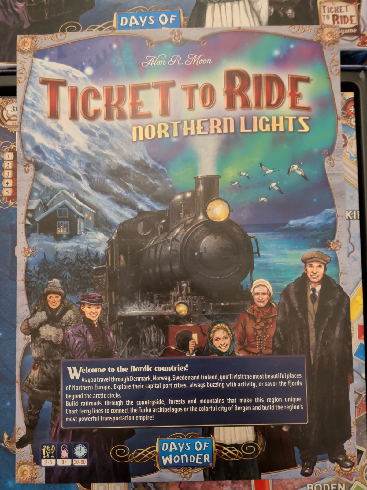 Ticket To Ride Northern Lights – Days Of Wonder – COMPLETE, NEVER Played
