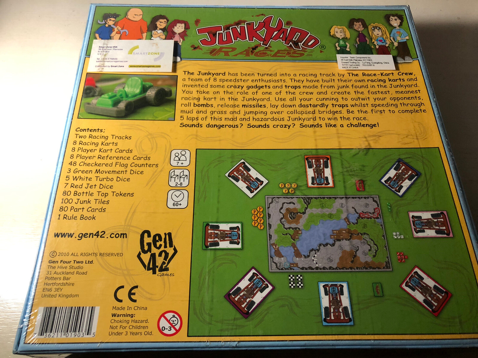 Junkyard Races Board Game (2010) NEW Gen 42 Games Racing/Set Collection