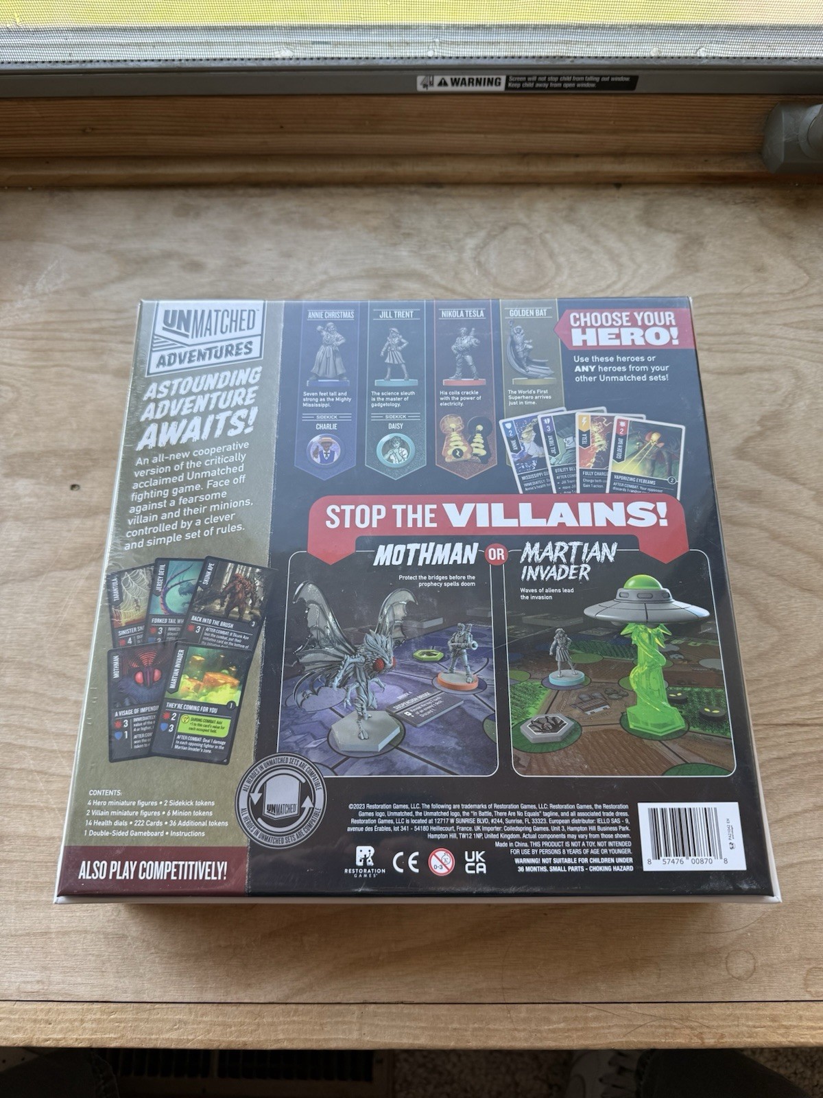 Unmatched Adventures: Tales to Amaze By Restoration Games Board Game Sealed New