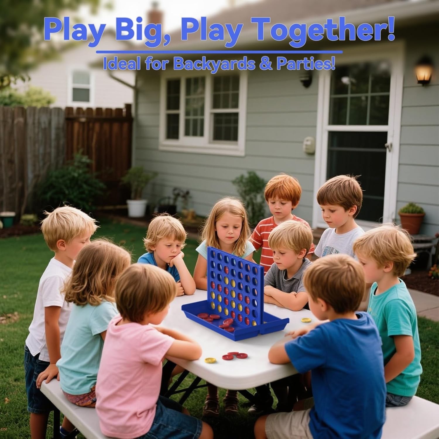 Portable Big Size 4 in a Row Game – Ideal for Camps, Parties & Family Nights