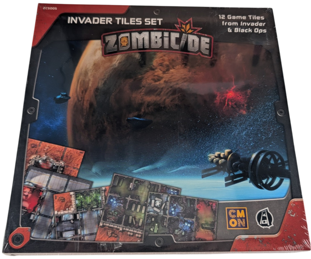Zombicide Invader Tiles Set ZCS005 CMON 2019 Sealed 12 Tiles Black Ops