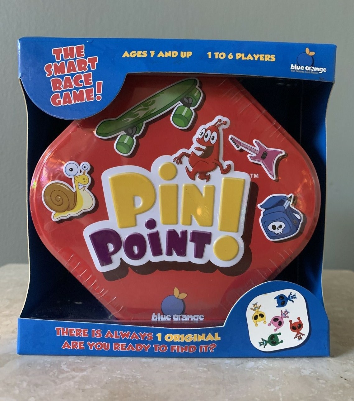 PIN Point! Blue Orange Smart Race Game Match Card Patterns 1-6 Player Age 7+ NEW