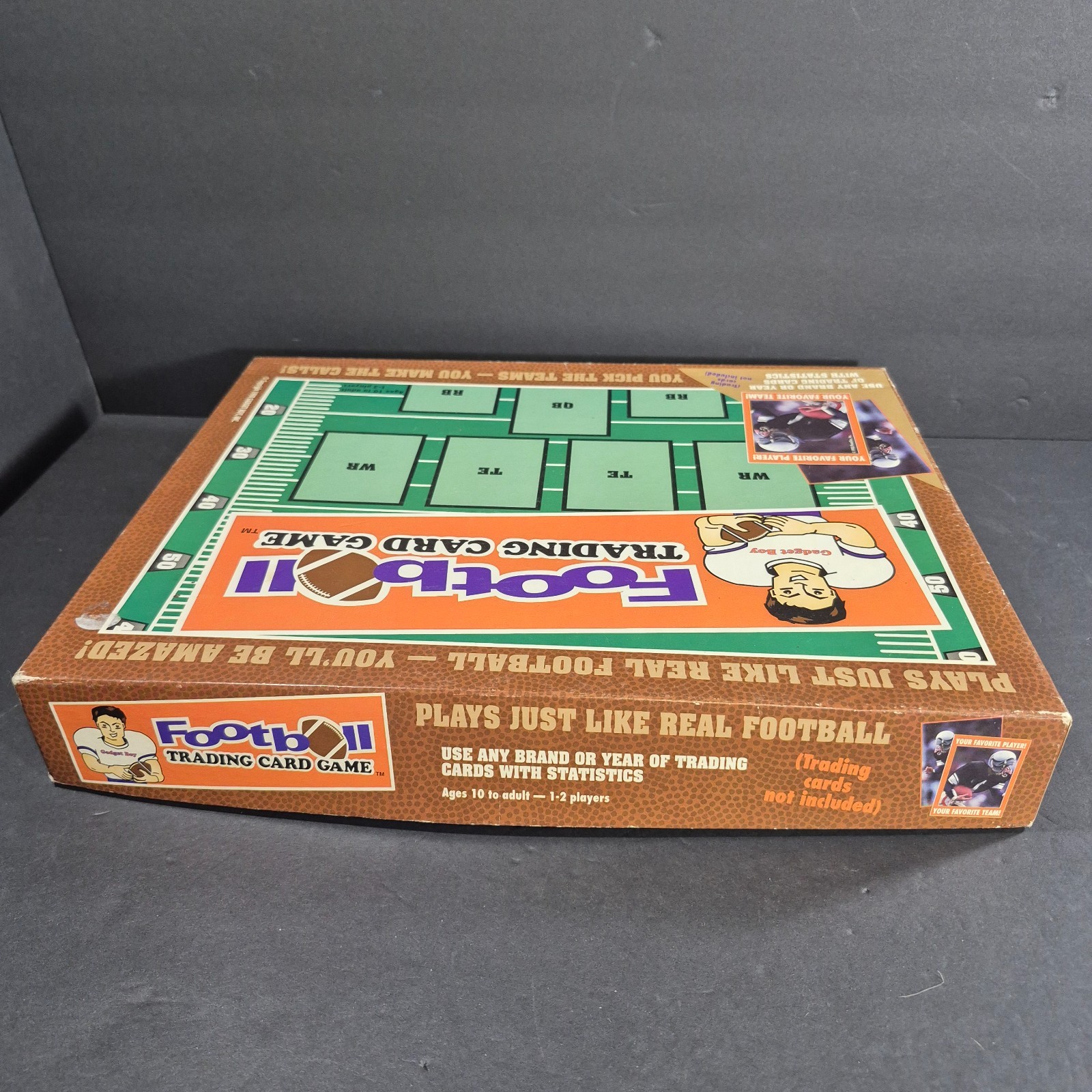 Vintage Football Trading Card Board Game use any Brand Year Cards w/ Statistics