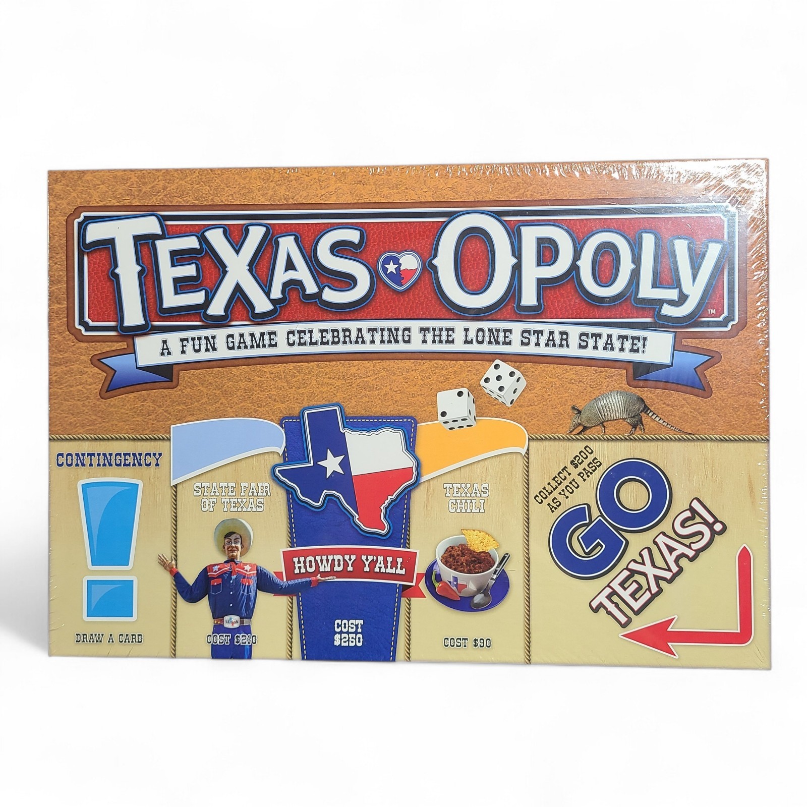 Texas-Opoly Monopoly-Style Board Game Sealed