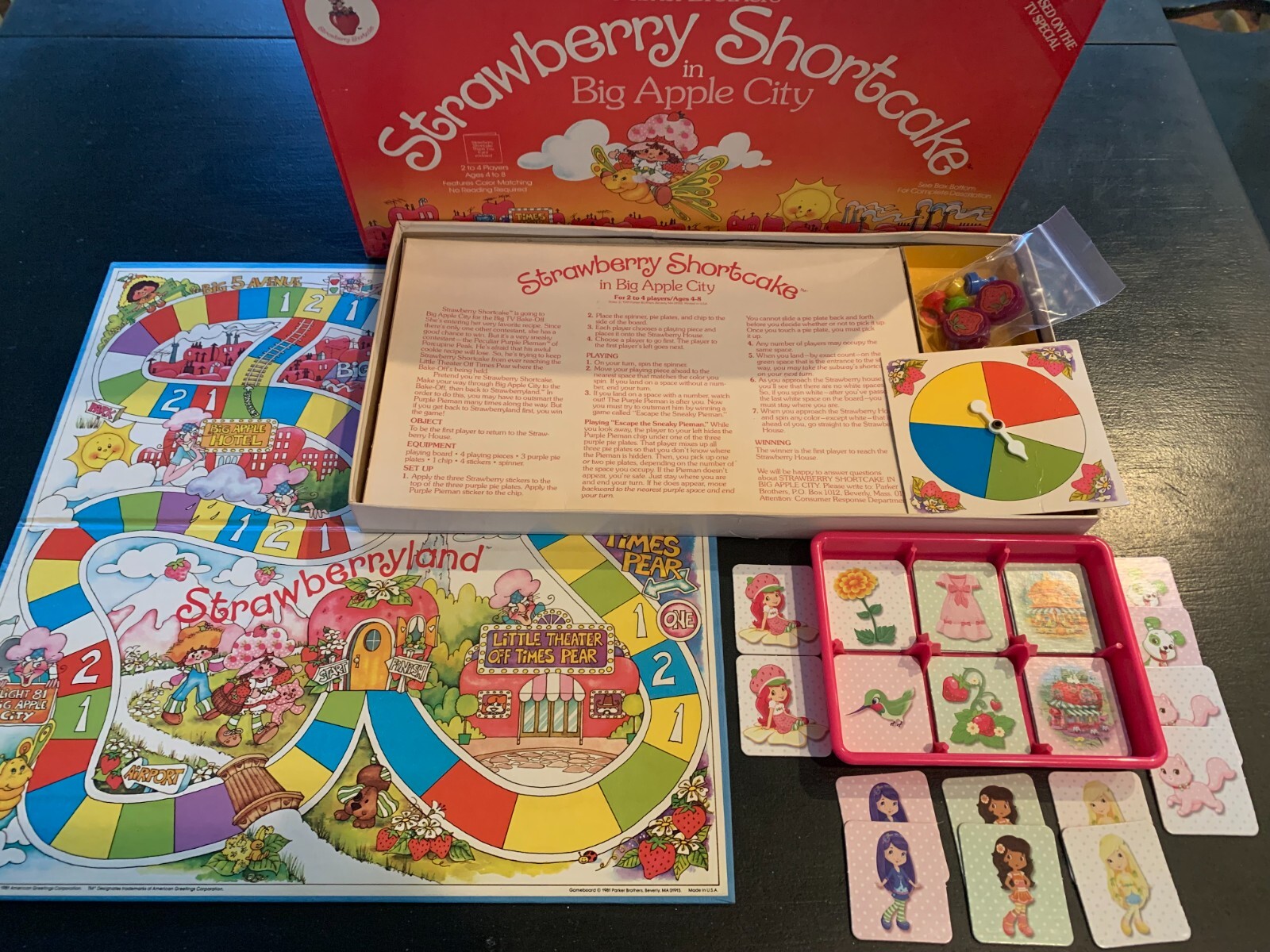 1981 Strawberry Shortcake In Big Apple City Game COMPLETE+Match Game+Meet SS DVD