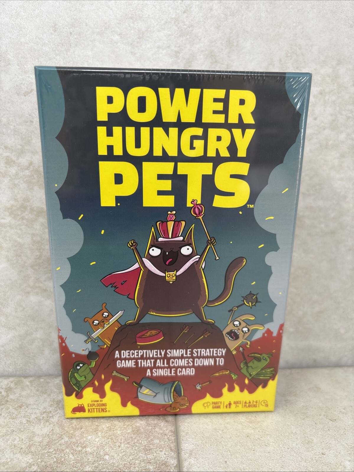 ✨️ SEALED: Power Hungry Pets Game EXPLODING KITTENS Try To Outsmart Each Other